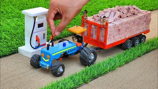 diy tractor mini petrol pump science project @Mini lab #minicreative #keepvilla