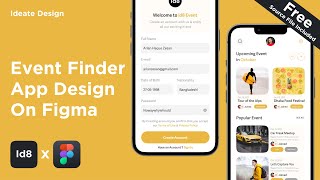 How to Design an App in figma -Event Finder App - Wireframe/UI/UX Design screenshot 3