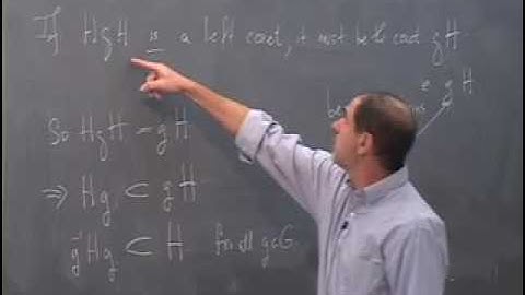 Abstract Algebra ~ Harvard ~ Lecture 13