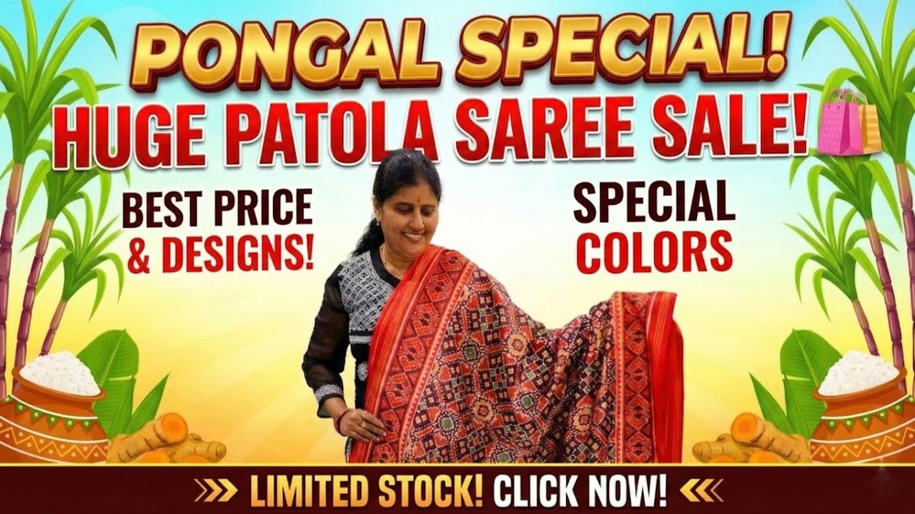 Pongal Special 2026: Latest Patola Saree Collection | Sankranti Festival Sarees