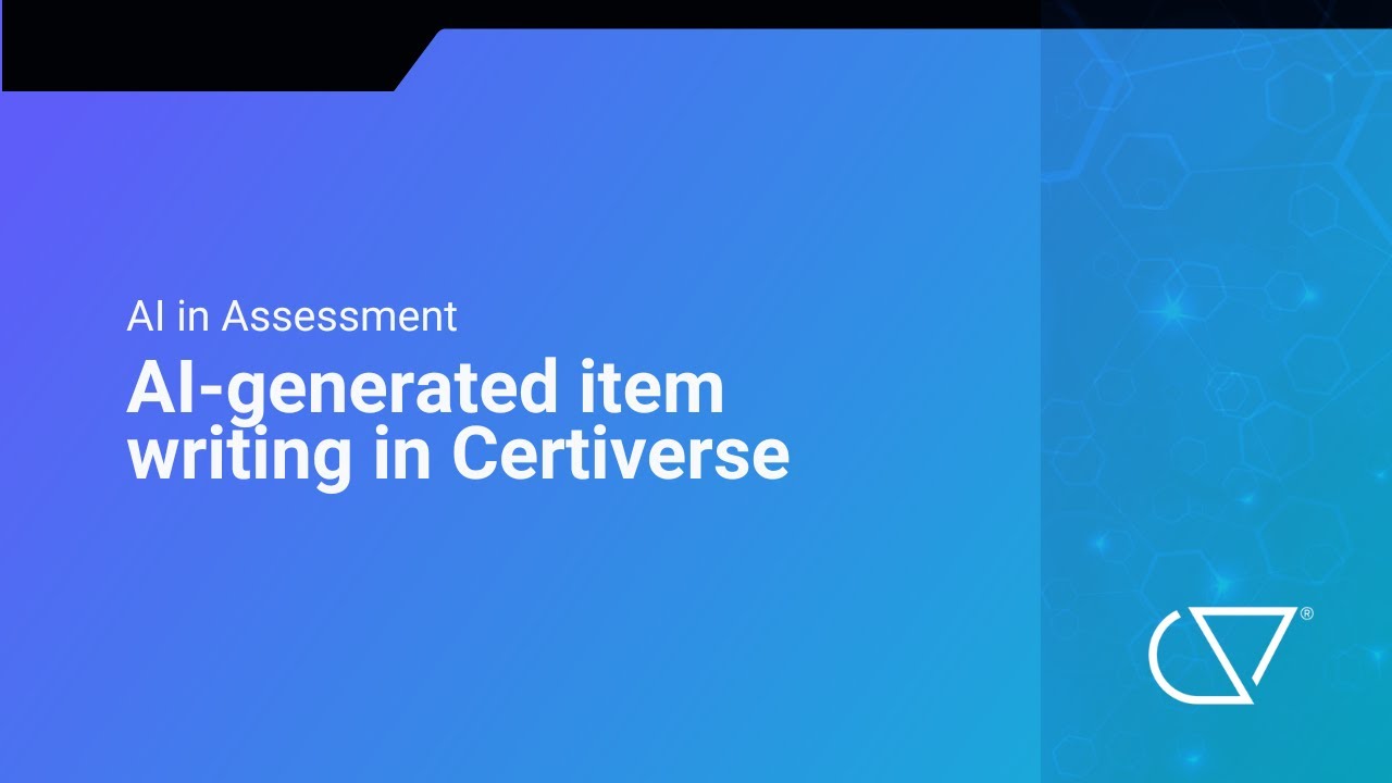 AI-generated item writing in Certiverse (AI in Assessment Webinar excerpt)