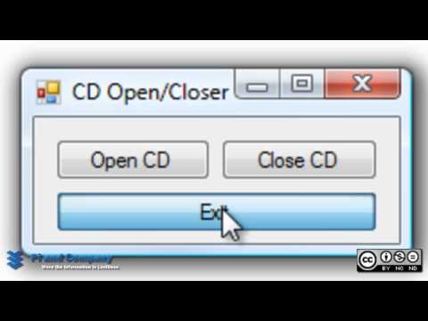 Visual Basic 2008 Tutorial - Open/Close CD Drive Program