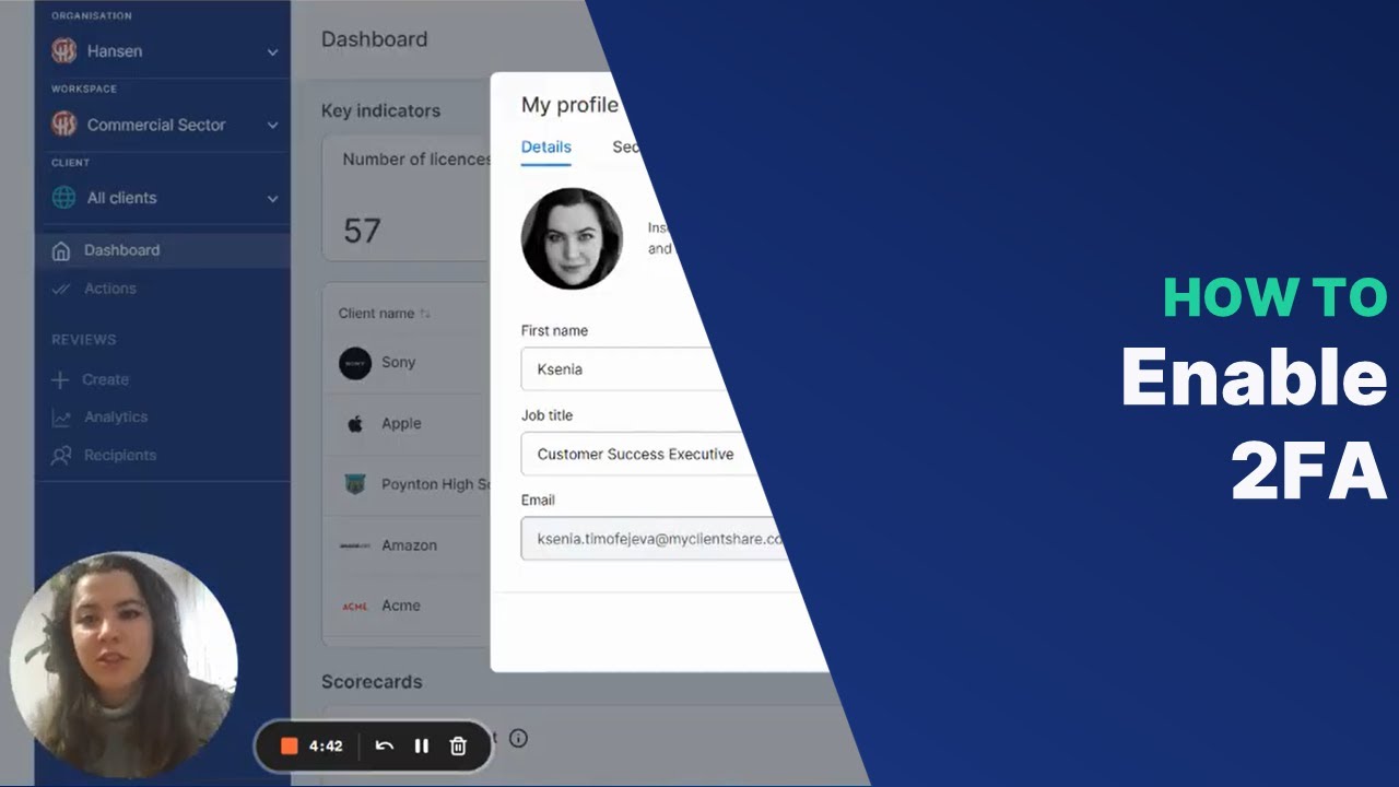 HOW TO: Enable two factor authentication - YouTube