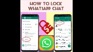 How to Lock/Hide WhatsApp Chat || WhatsApp Chat Lock Feature