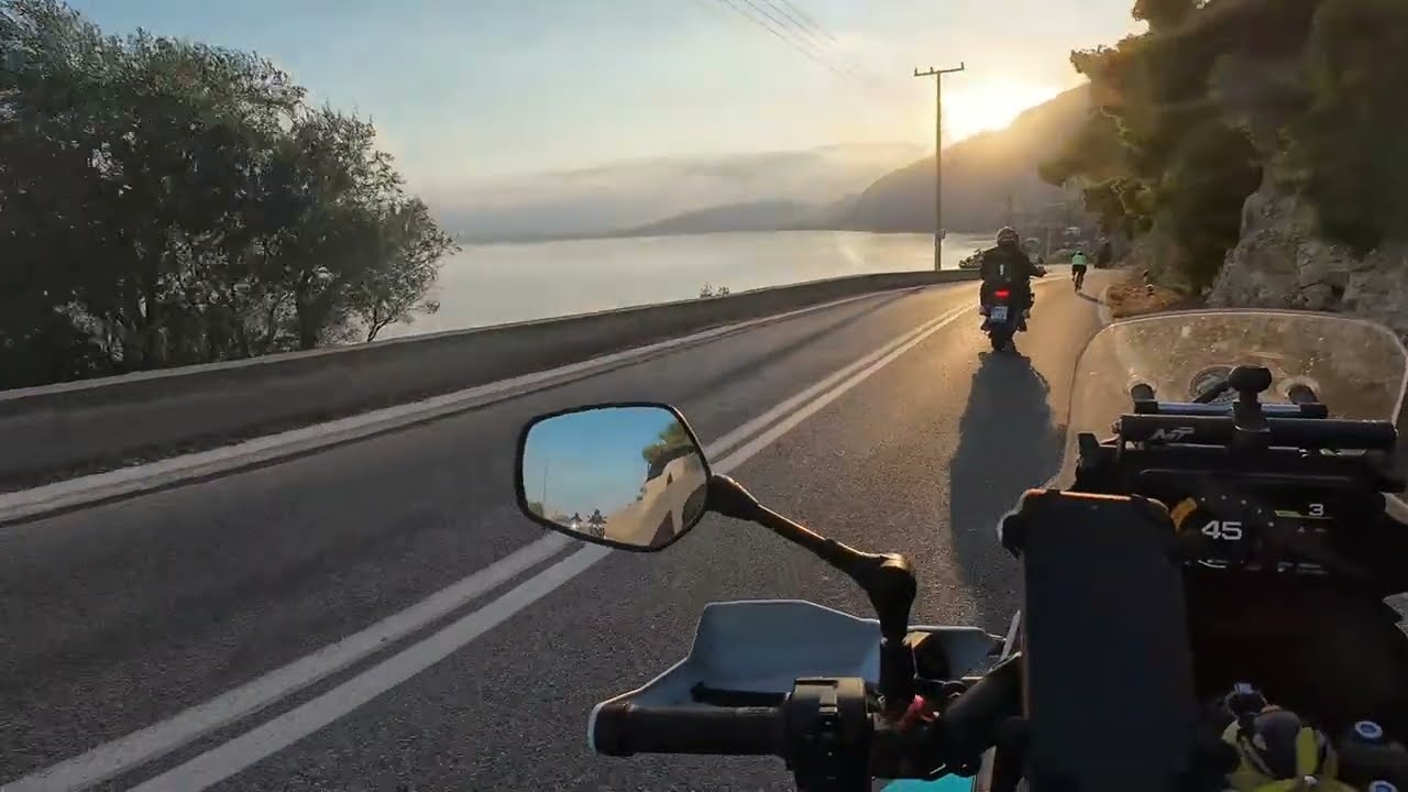 Sunset ride Athens to Loutraki 
