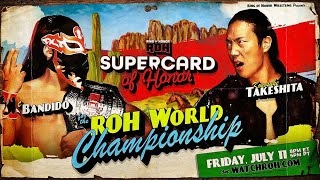 Bandido vs Konosuke Takeshita Highlights - ROH SuperCard Of Honor 2025