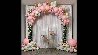 Make Balloon Arch For Happy Birthday, Anniversary Wedding Decoration