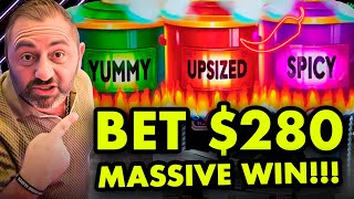 😱 OMG FIRST SPIN MAGIC MASSIVE JACKPOT AND EVEN MORE JACKPOTS ON BIG HOT FLAMING POTS!!!