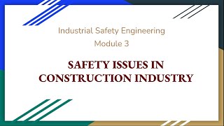 Industrial Safety Engineering | Module 3 | Part 1 | ISE | KTU | S7