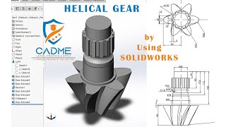 How To Create Helical Bevel Gear In Solidworks  Solidworks Tutorial 