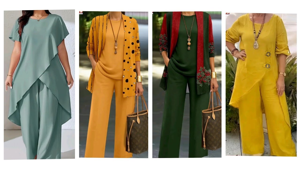 CONJUNTOS HERMOSOS ideas para Señoras Mayores 