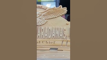 CNC WORKS TABLE NAME PLATE #cnc #cncrouter