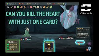 Killing the Corrupt Heart in Slay the Spire with One Card (Silent, A9)