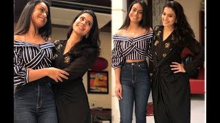 Kajol With Daughter Nysa Devgan Pose Together