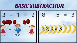 Basic Subtraction - Subtraction for Kids