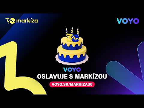 Markíza oslavuje 30 rokov a Voyo oslavuje spolu s ňou 💙