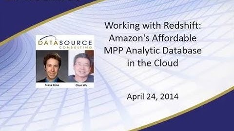 Working with Redshift