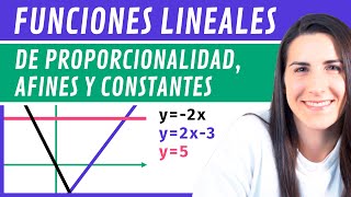 Funciones Lineales De Proporcionalidad Afines Y Constantes