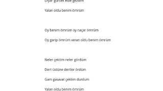 Grup Çığ   Benim Ömrüm Şarkı Sözleri Lyrics