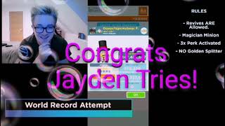 World Record Minion Rush Speedrun By Jayden Tries