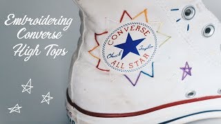 EMBROIDER A PAIR OF CONVERSE HIGH TOPS 