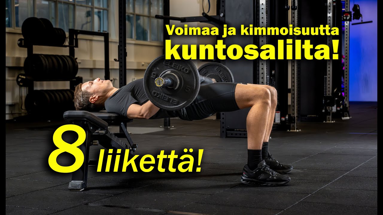 Voimaa ja kimmoisuutta juoksuun kuntosalilta – 8 liikettä!