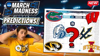 PREDICTING Joe Lunardi’s March Madness BRACKET! | *Crazy Upsets* (FULL PREDICTIONS)