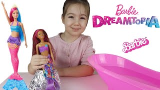 Barbie Bebek Deniz Kızı Oluyor Elif Nil Barbie Dreamtopia Oynuyor