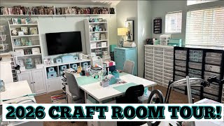 2026 Craft Room Tour (UPDATED)! Craft Room Storage Ideas 