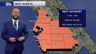 Latest weather forecast as temperatures near record highs in the Tampa Bay area