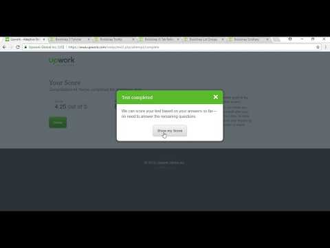 UpWork Bootstrap Test Answers 2017 TOP 20% (4.25 out of 5)