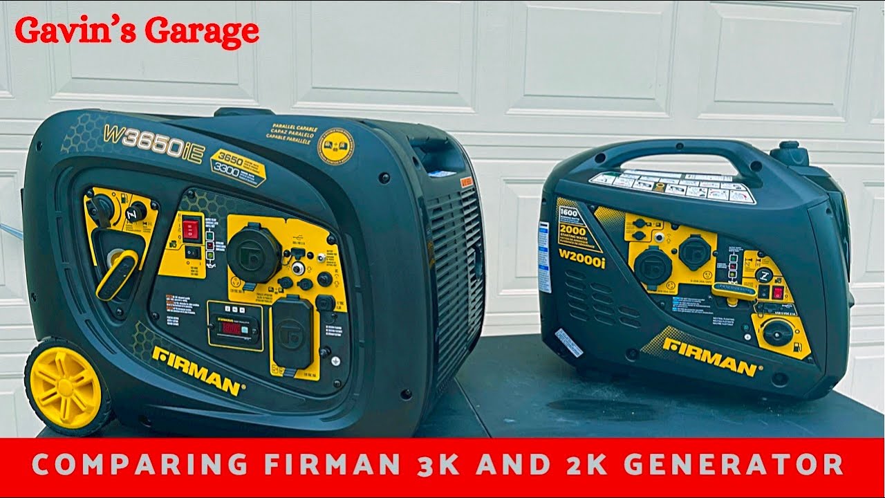 Firman W3650IE vs Firman W2000I Which size works best for you