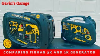 Firman W3650IE vs Firman W2000I Which size works best for you. (Generator Review)