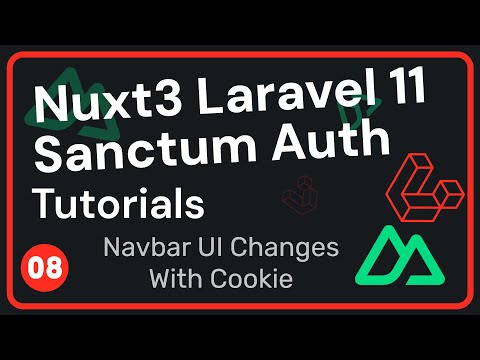 Navbar UI Changes | Laravel 11 & Nuxt 3 Auth #08 | Urdu & Hindi
