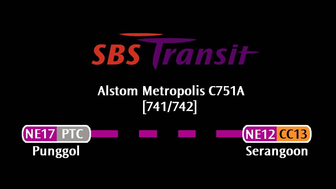 SBS Transit C751A [741/742]: Punggol → Serangoon (» HarbourFront)
