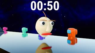 BALDI Shoots Down Soft Among Us. 3D Satisfying Physics Simulation + Timer 50 Seconds screenshot 4