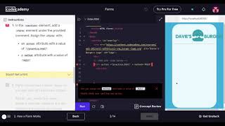 Learn HTML with Codecademy HTML Forms (How A Form Works)