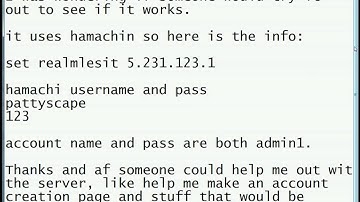 My first wow private server using hamachi