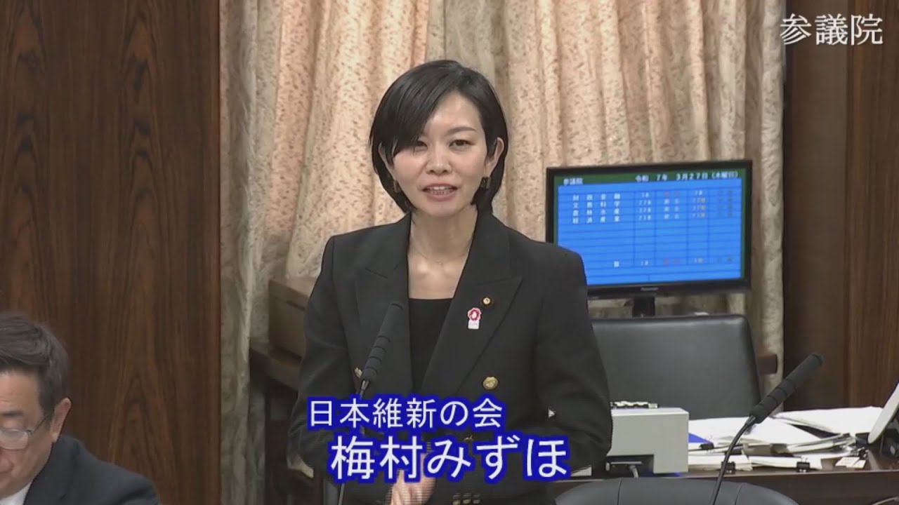 2025.03.27 経済産業委員会・質疑　梅村みずほ