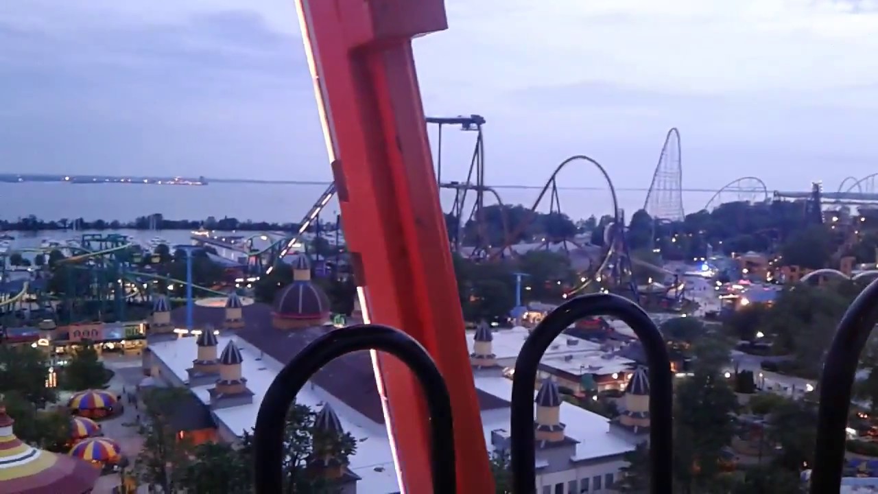 Cedar Point, view of the park from the Ferris Wheel. Part 2