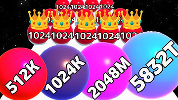 Ball Run Infinity vs Bump Merge 2048 - ASMR Gameplay (NOOB vs PRO vs HACKER) New Update