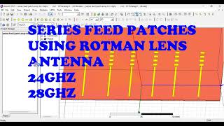 5G 28ghz Antenna Array Fed by a Microstrip Rotman Lens in hfss