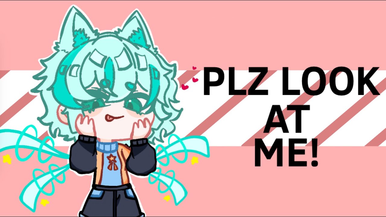 PLZ LOOK AT ME! MEME // FlipaClip // Fake Collab - YouTube