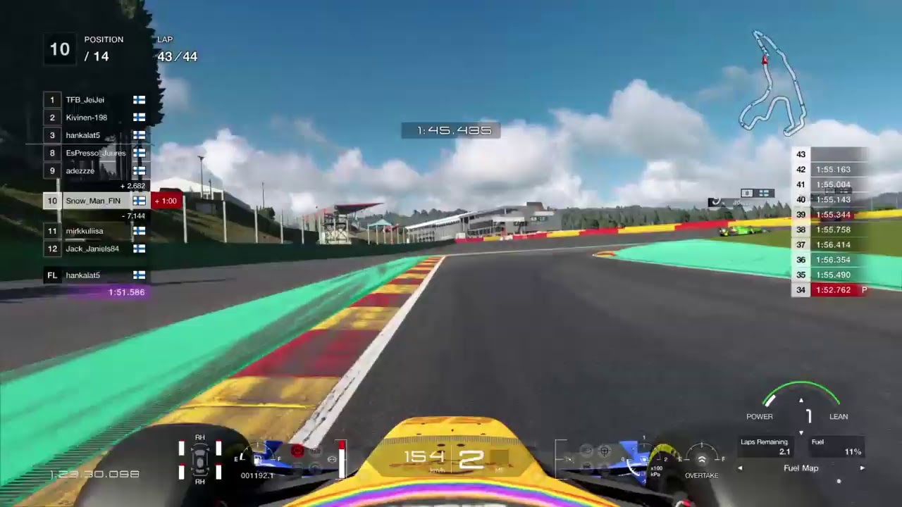 Granturismo sport 2020 super formula championship round 3