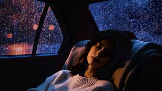 Cosy Car Sleep in Heavy Rain & Thunder Sleep Ambience