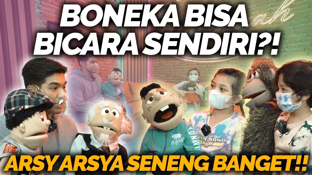 TERNYATA INI TRIK SUPAYA BONEKA BISA BICARA SENDIRI! ARSY DAN ARSYA MAU BELAJAR!!