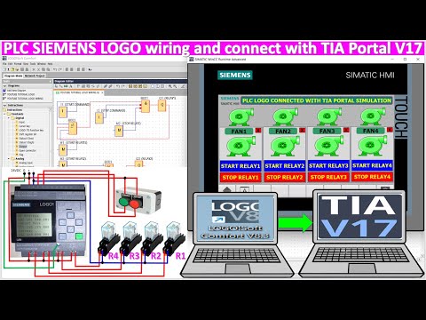 How to wiring PLC LOGO and connect with TIA Portal V17 full tutorial