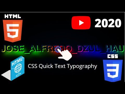 CSS Glowing Text Typography Effects | Quick CSS Tips & Tricks, HTML CSS Animation