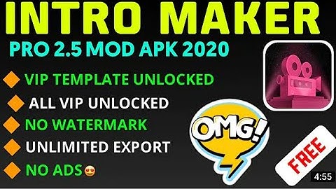 [LATEST Version 2.5.1] How To Get Full VIP Version In "Intro Maker" App For YouTube For Free 2020