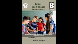 Book Preview Video | SBAC | 8th Grade Math Practice Tests ,Volume 1